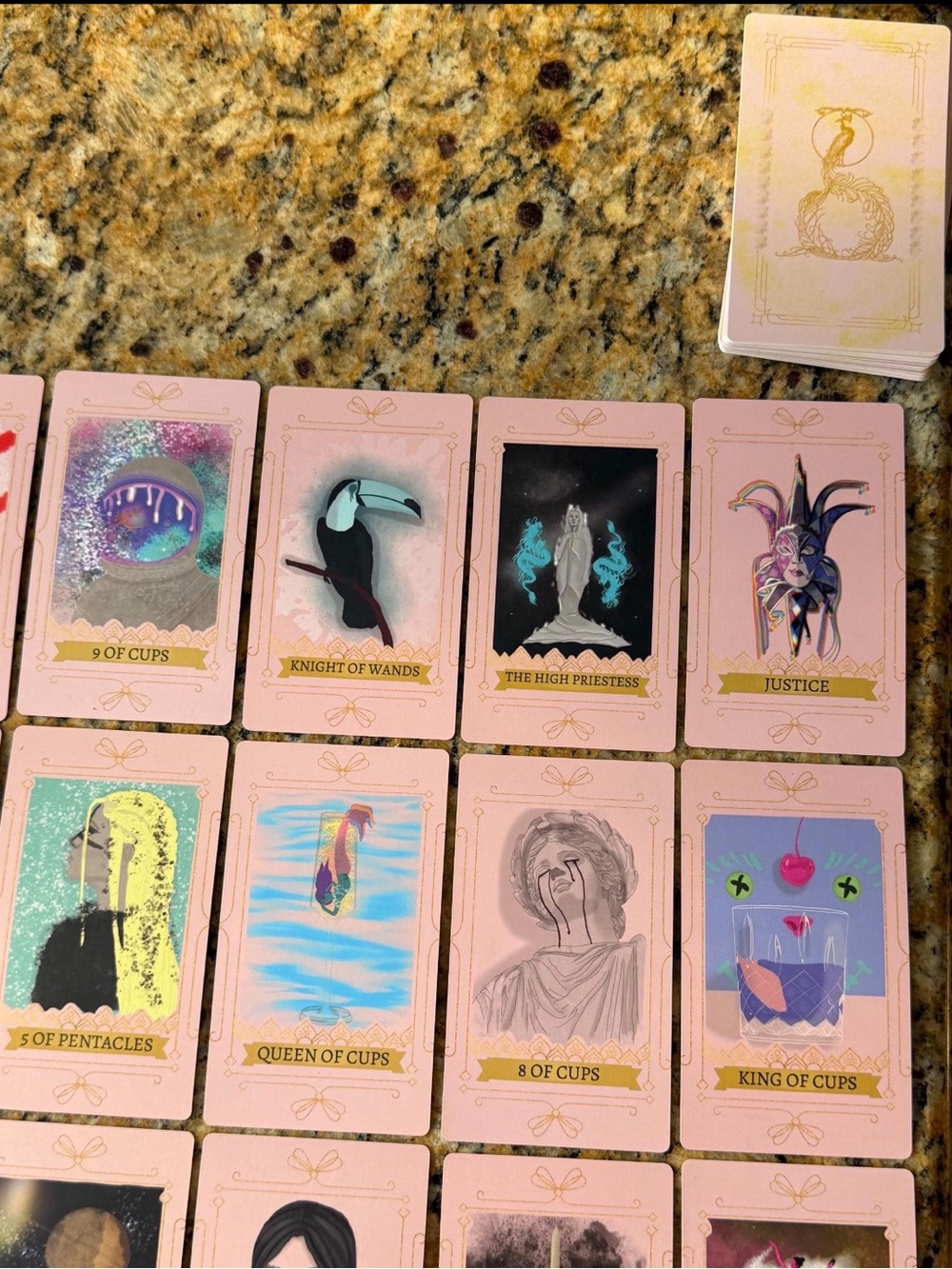 Tarot Card Deck — NEW & UNUSED - Pastel Pink Tarot Cards, Collectible